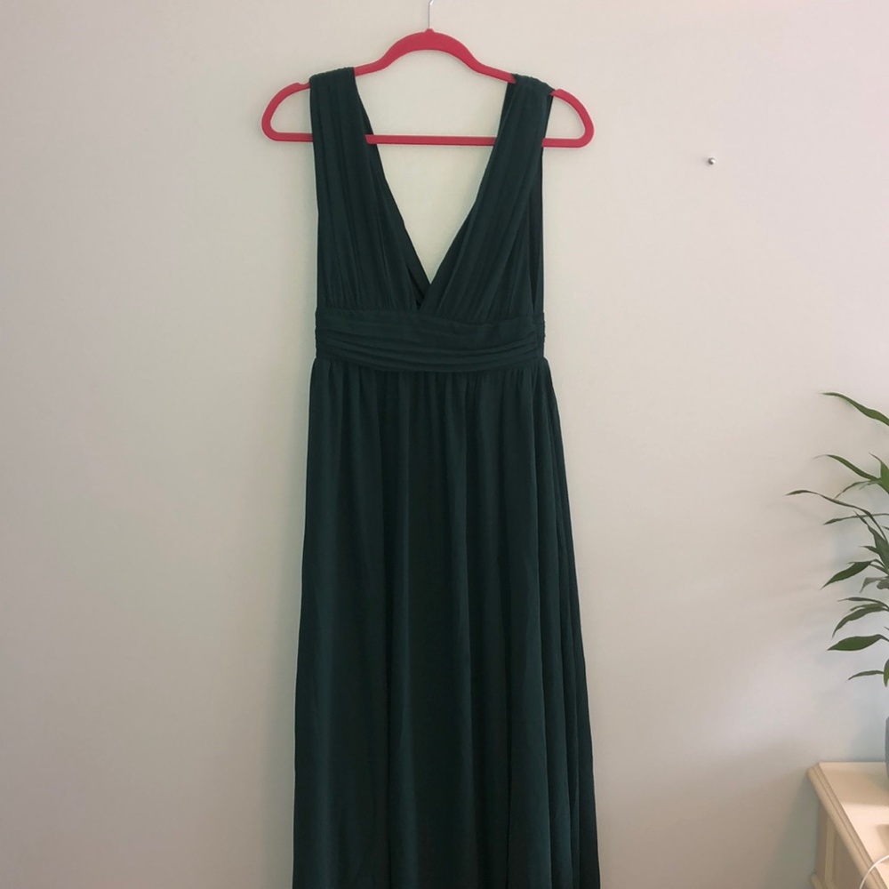 Lulus maxi dress green